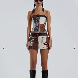 Jaded london Daytona vegan leather